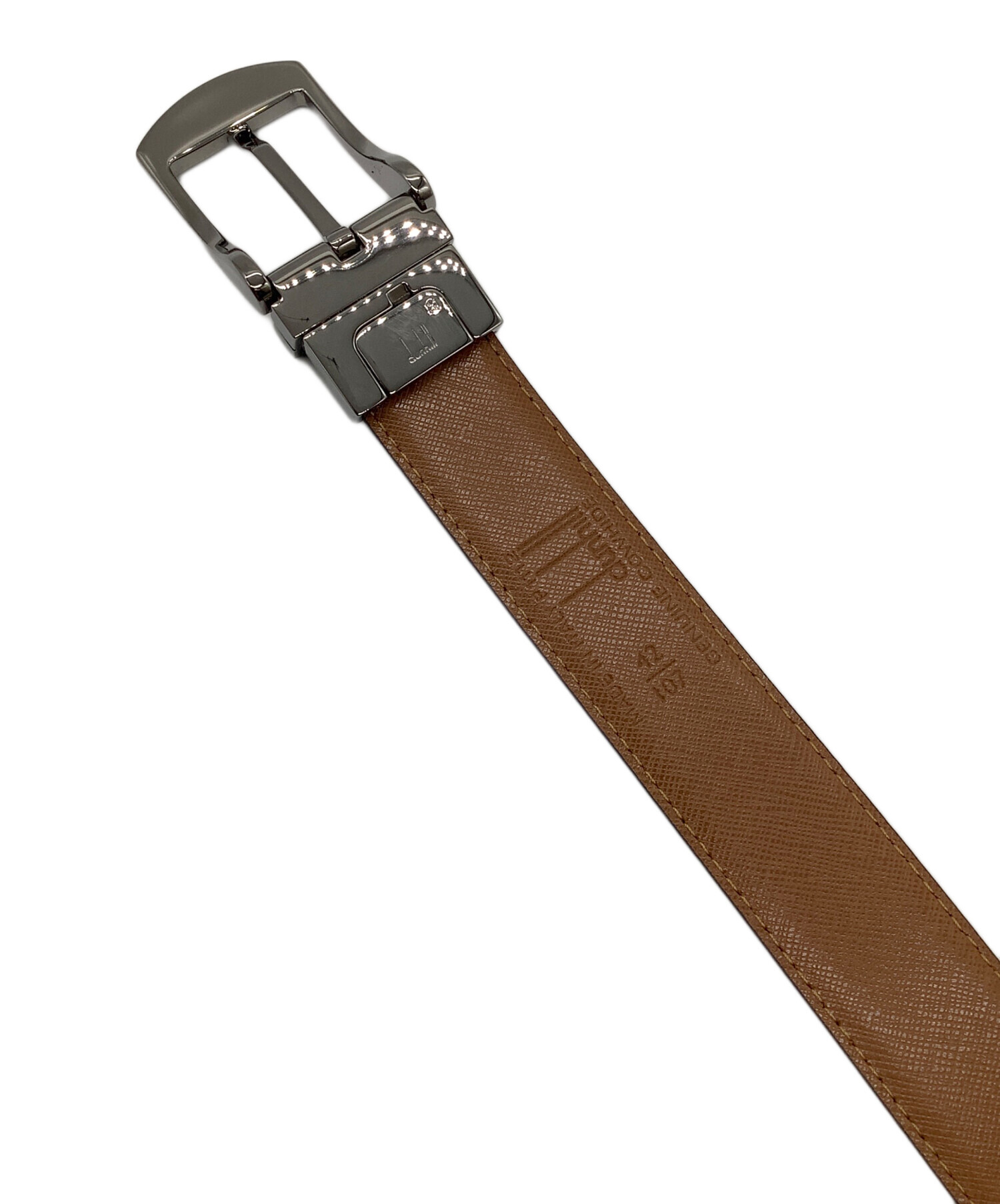 dunhill/ダンヒル/レザーベルト/ 90−107cm/W31*/Aランク/75【中古】 中古・古着通販】dunhill (ダンヒル) レザーベルト ブラック×ブラウン