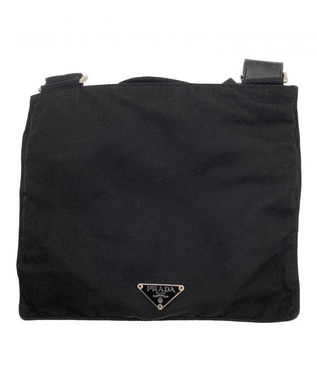 中古・古着通販】PRADA (プラダ) ナイロンショルダーバッグ ブラック