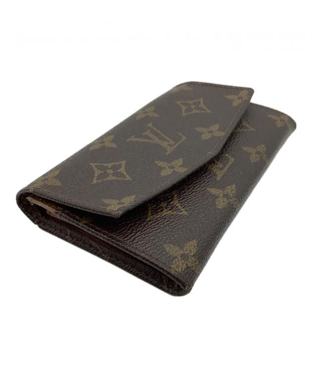 LOUIS VUITTON ルイヴィトン モノグラム 二つ折り財布 ブラウン 中古・古着通販】LOUIS VUITTON (ルイ ヴィトン) モノグラム 2つ折り