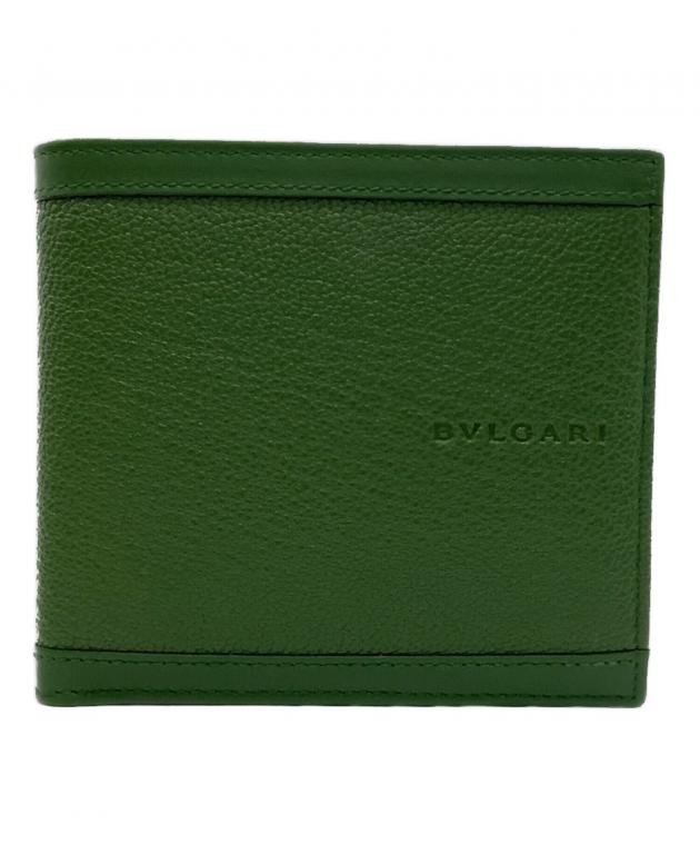 中古・古着通販】BVLGARI (ブルガリ) 2つ折り財布 グリーン｜ブランド