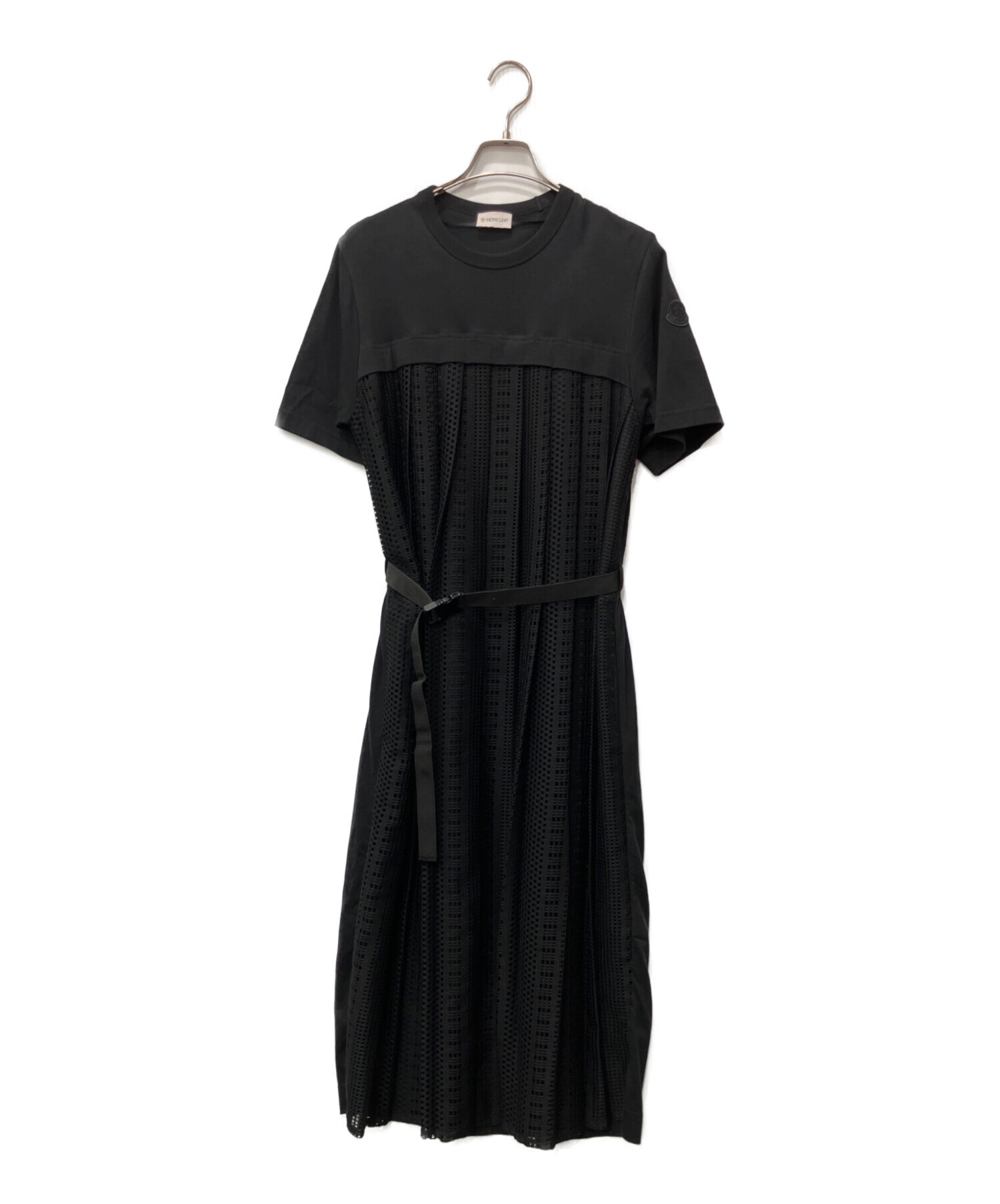 MONCLER ABITO DRESS 半袖カットソーワンピース 中古・古着通販】MONCLER (モンクレール) 半袖ワンピース ブラック