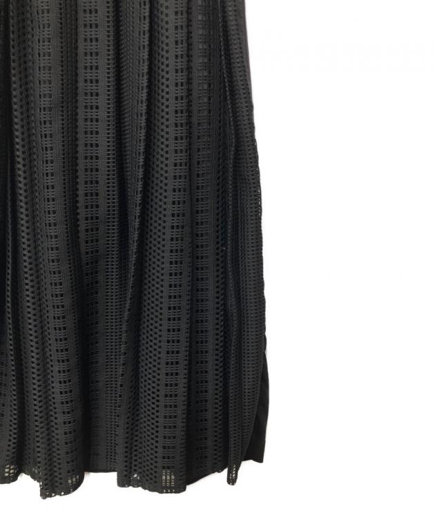 中古・古着通販】MONCLER (モンクレール) 半袖ワンピース ブラック