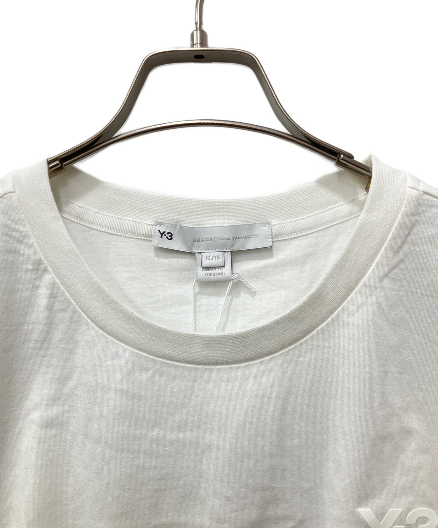中古・古着通販】Y-3 (ワイスリー) Tシャツ ホワイト サイズ:XL 未使用