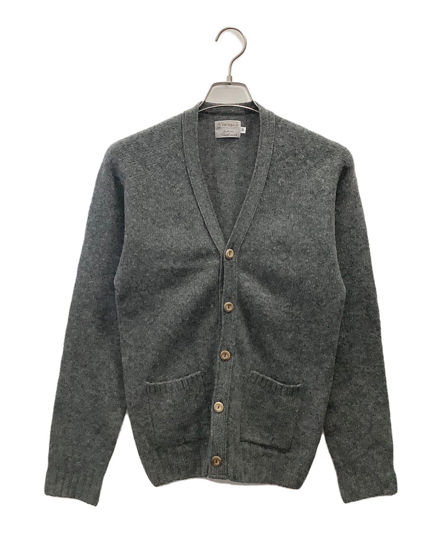 中古・古着通販】INVERALLAN (インバーアラン) カーディガン グレー 