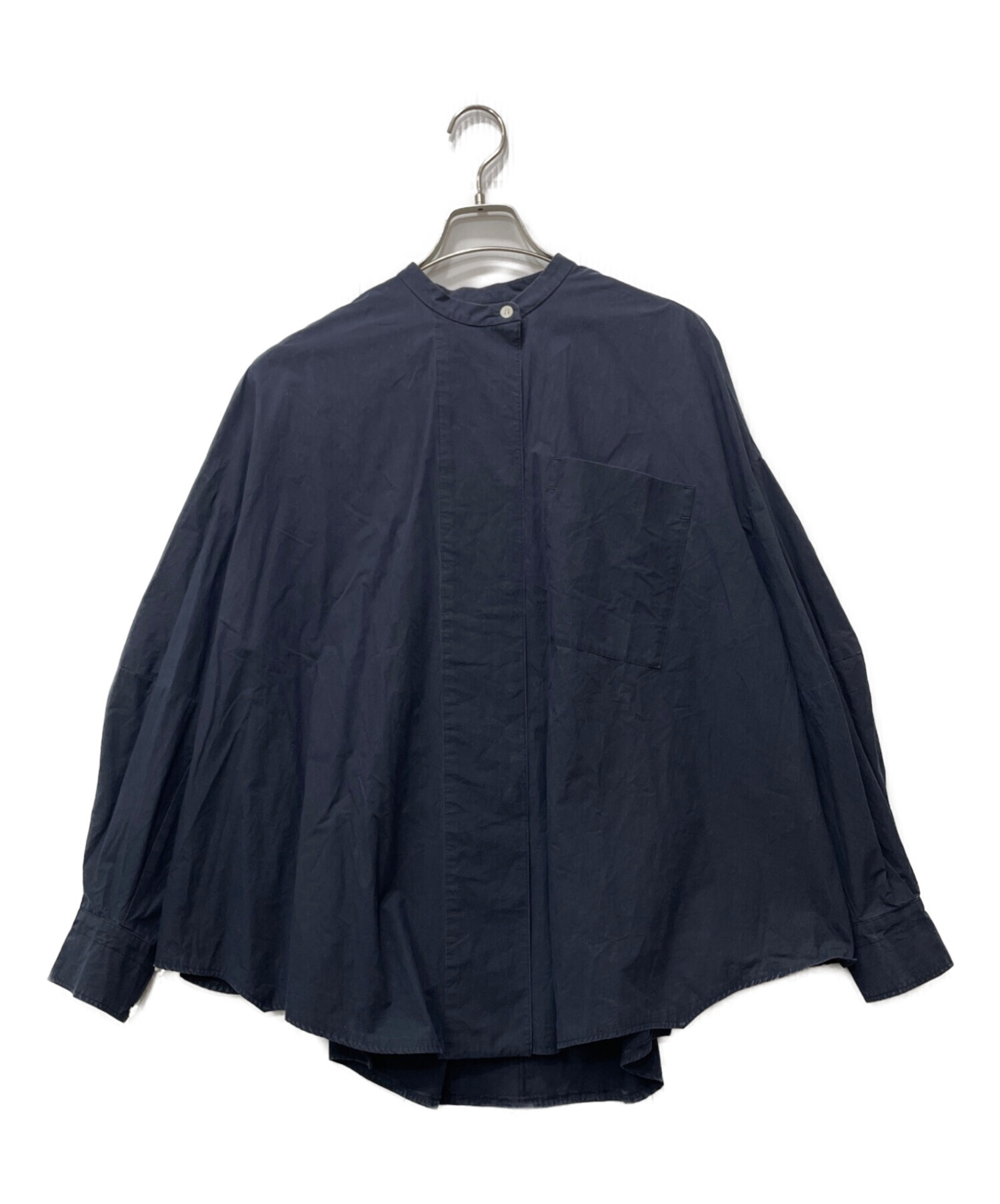 中古・古着通販】ENFOLD (エンフォルド) HEXAGON SHIRT ネイビー