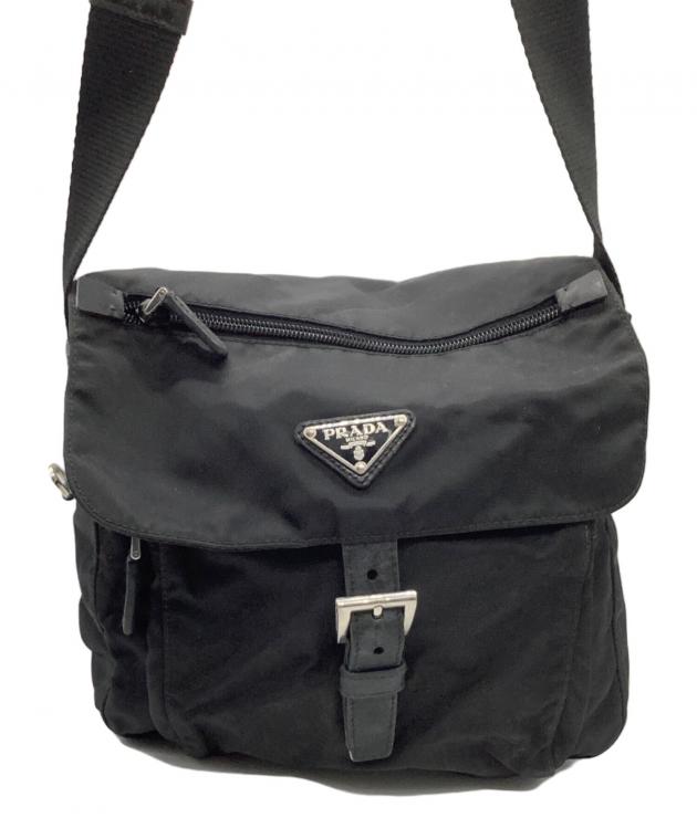 PRADA ブラック ショルダーバッグ　ジャンク 中古・古着通販】PRADA (プラダ) ショルダーバッグ ブラック｜ブランド