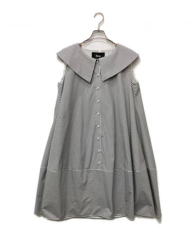 [週末セール]ルネ　Rene ワンピース　38 イタリア 中古・古着通販】Rene (ルネ) ノースリーブワンピース ホワイト