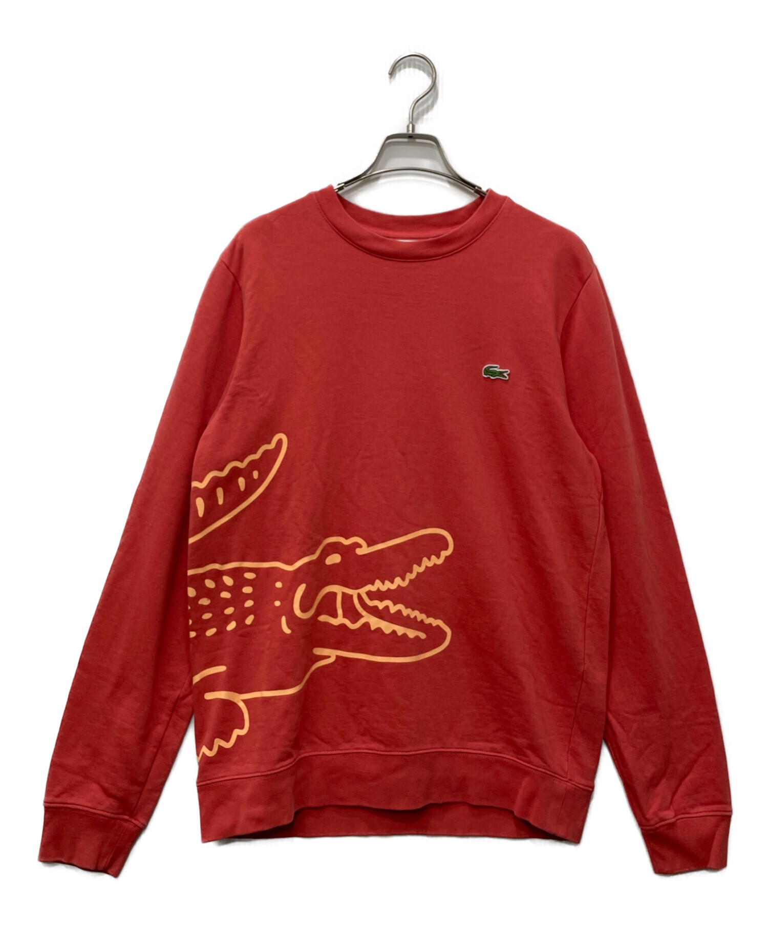 中古・古着通販】LACOSTE (ラコステ) スウェット レッド サイズ:M