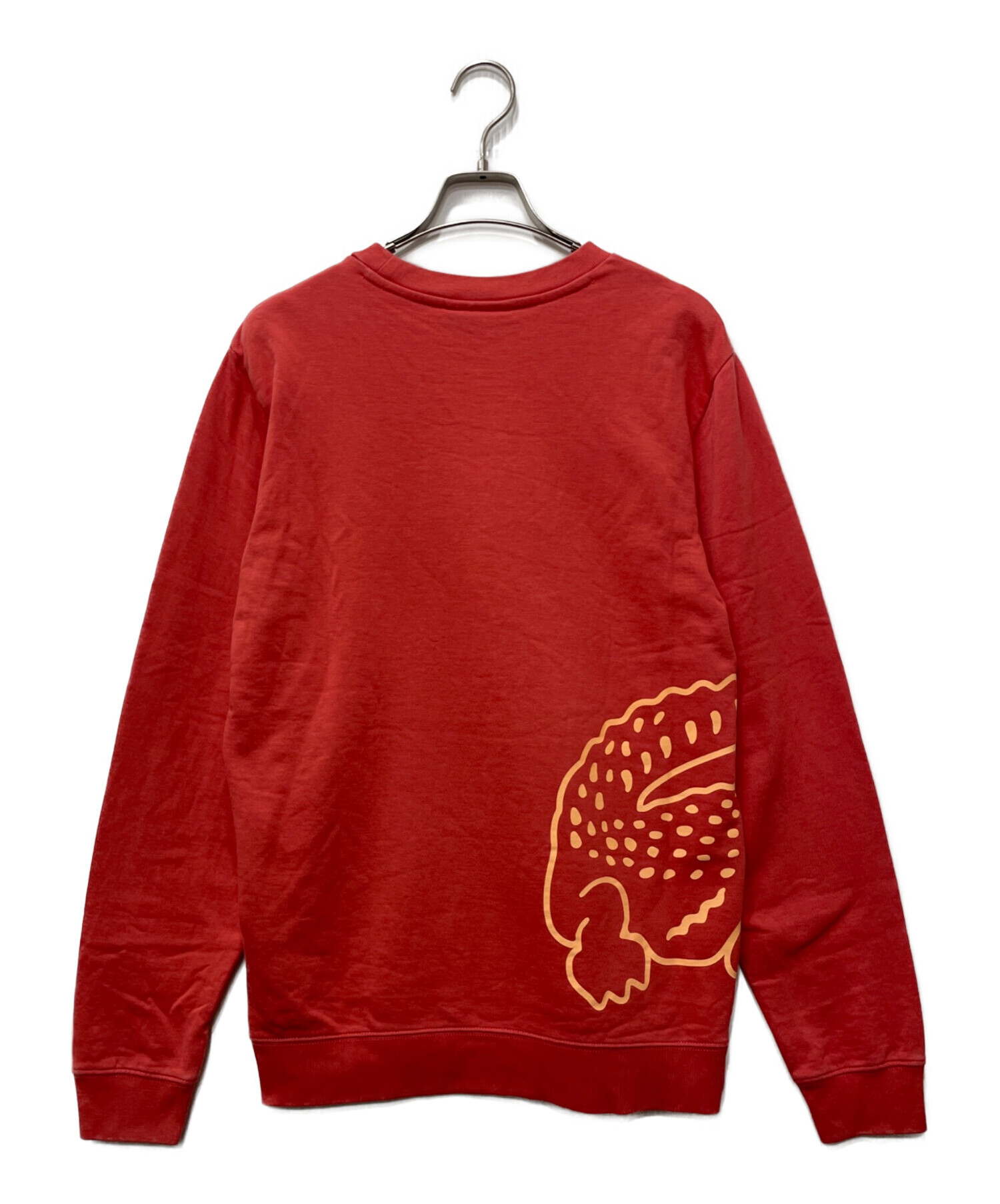 中古・古着通販】LACOSTE (ラコステ) スウェット レッド サイズ:M 中古・古着通販】LACOSTE (ラコステ) スウェット レッド サイズ:M