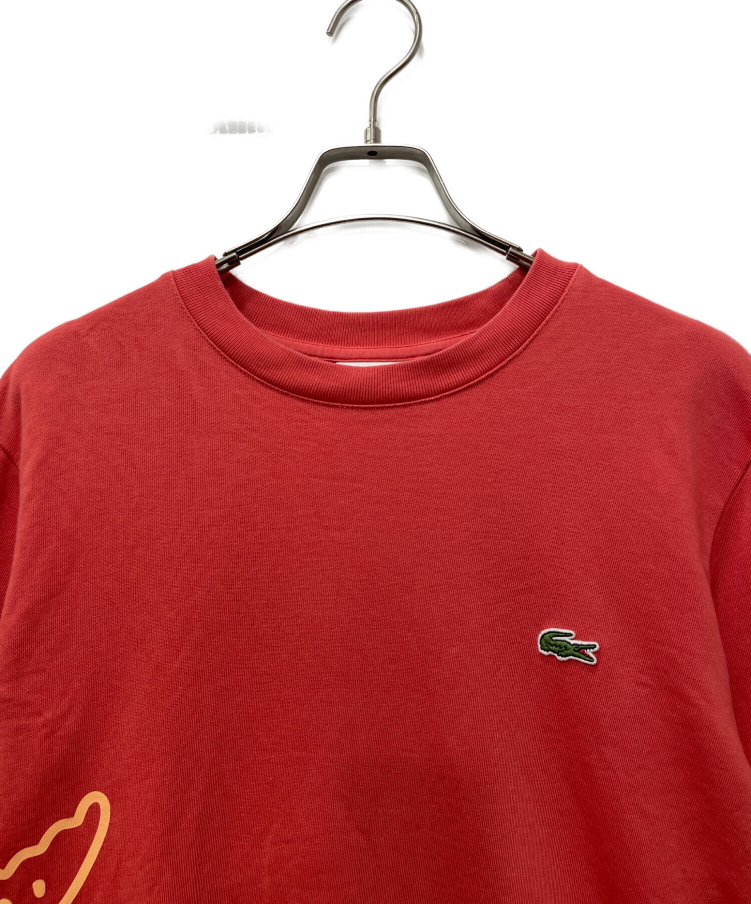 中古・古着通販】LACOSTE (ラコステ) スウェット レッド サイズ:M 中古・古着通販】LACOSTE (ラコステ) スウェット レッド サイズ:M