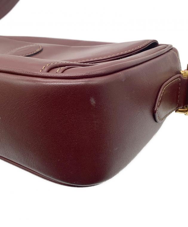 中古・古着通販】Cartier (カルティエ) ショルダーバッグ ボルドー