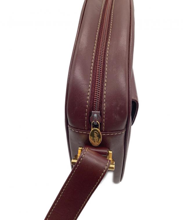 中古・古着通販】Cartier (カルティエ) ショルダーバッグ ボルドー