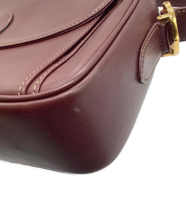 中古・古着通販】Cartier (カルティエ) ショルダーバッグ ボルドー