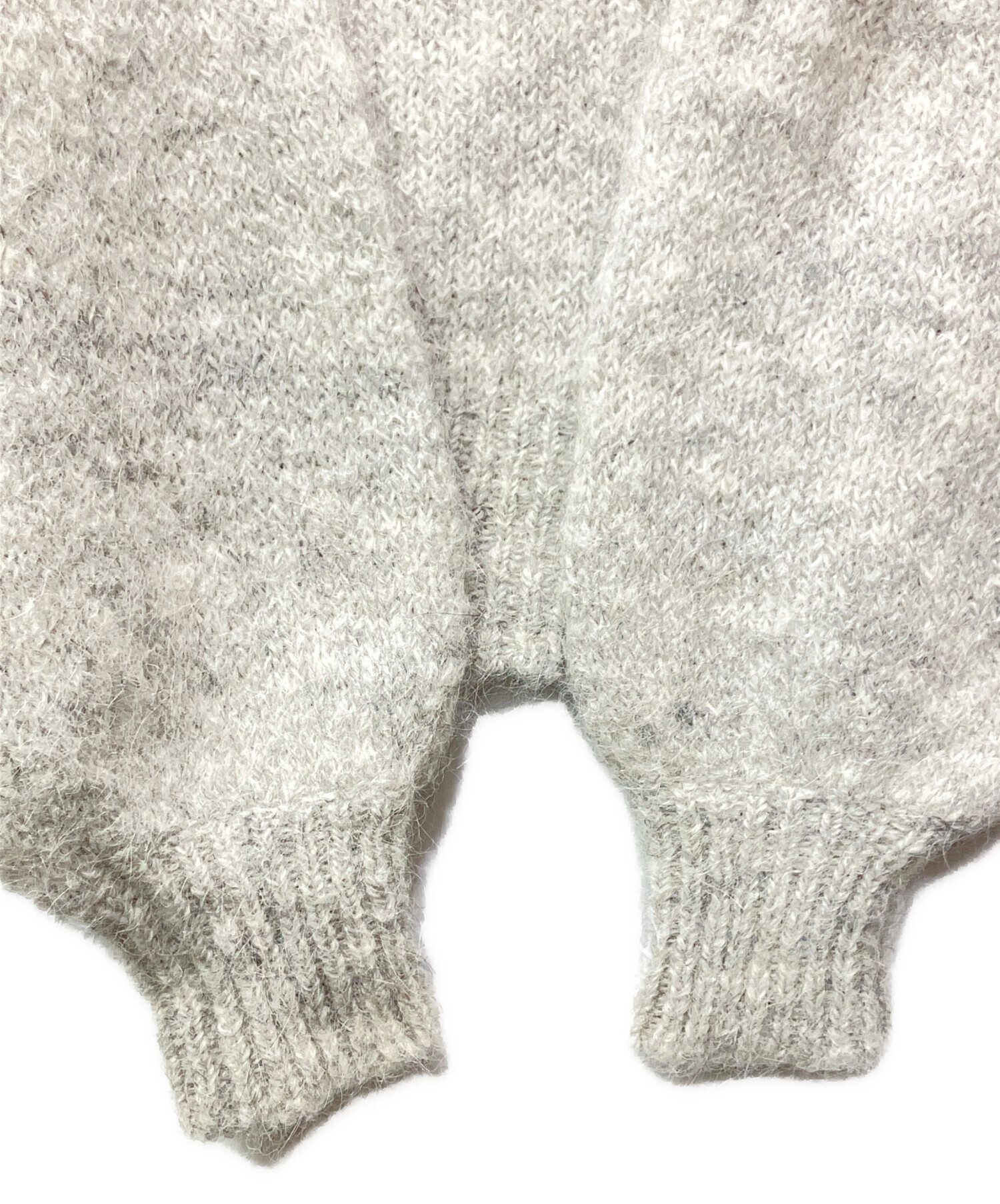 中古・古着通販via j (ヴィアジェイ) ニット グレー サイズ:ONE