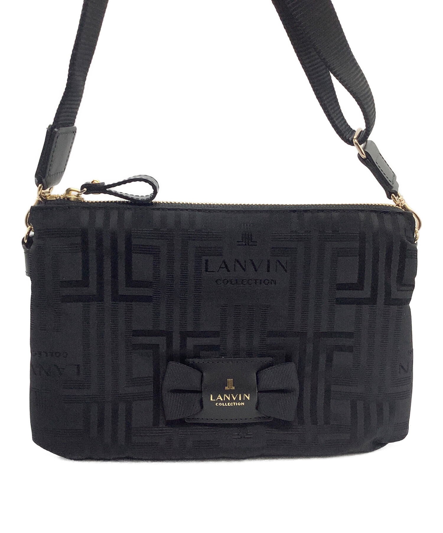 バッグ archive Lanvin grunge shoulder bag black 中古・古着通販】LANVIN COLLECTION (ランバンコレクション