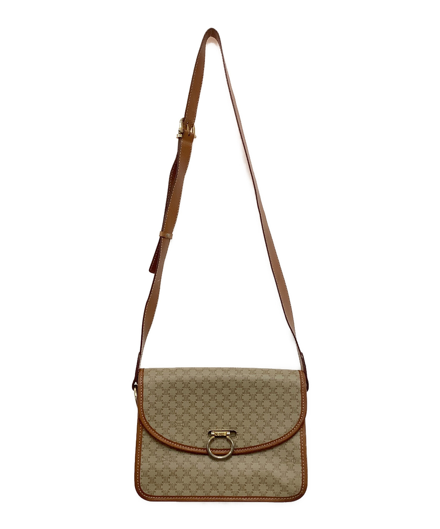 中古・古着通販】CELINE (セリーヌ) マカダム ショルダーバッグ