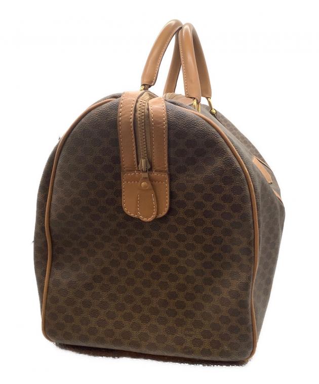 美品　CELINE セリーヌ マカダム ボストンバッグ ブラウン 中古・古着通販】CELINE (セリーヌ) マカダム ボストンバッグ ブラウン
