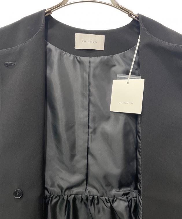 中古・古着通販】chignon (シニヨン) ダブルクロスペプラムベスト
