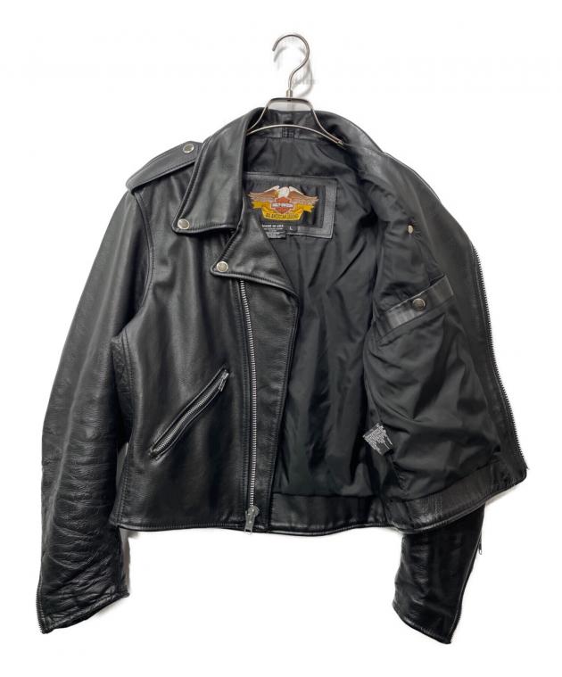 ハーレーダビットソン　ライダースジャケット 中古・古着通販】HARLEY-DAVIDSON (ハーレーダビッドソン) レザー