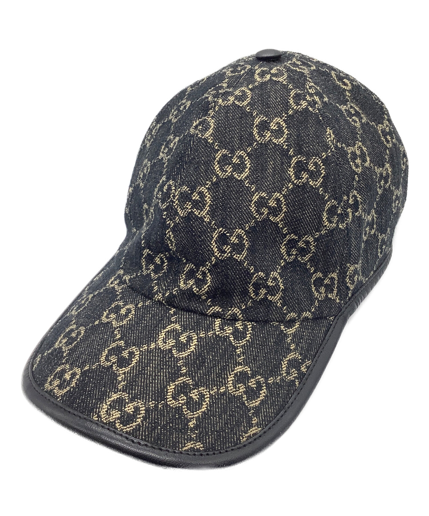 GUCCI キャップ 定番 ストリート M ブラック 中古・古着通販】GUCCI (グッチ) キャップ ブラック サイズ:XL