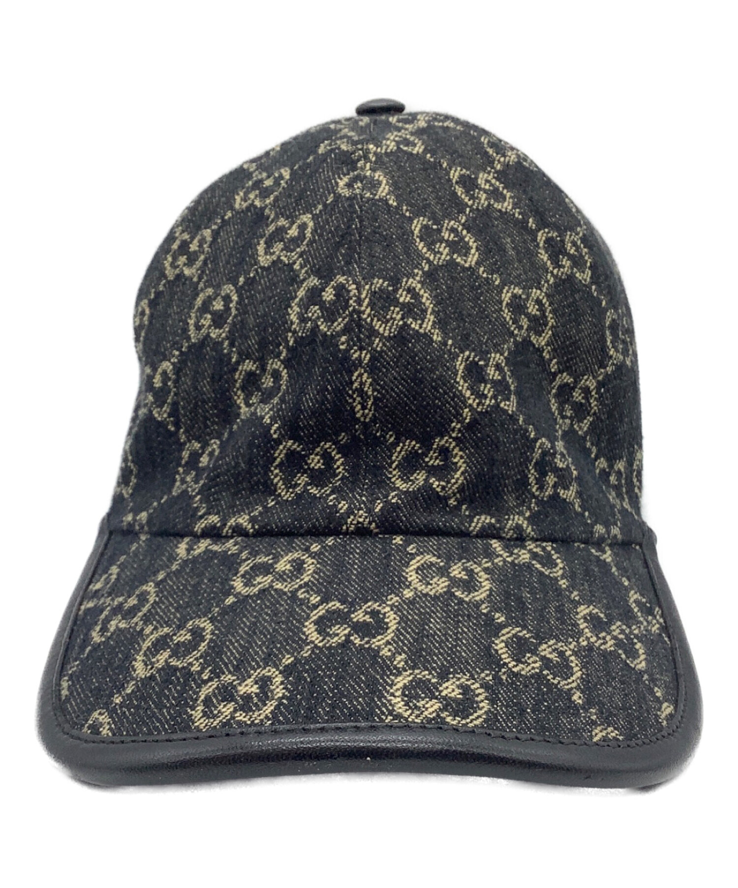 グッチ　キャップ　サイズL 　ブラック 中古・古着通販】GUCCI (グッチ) キャップ ブラック サイズ:XL