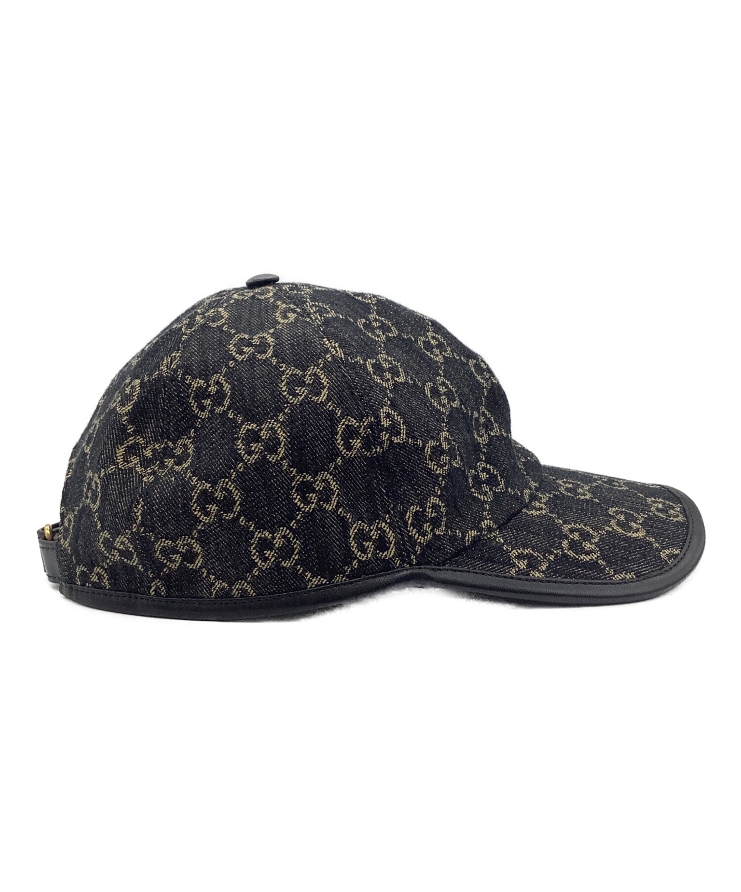 中古・古着通販】GUCCI (グッチ) キャップ ブラック サイズ:XL