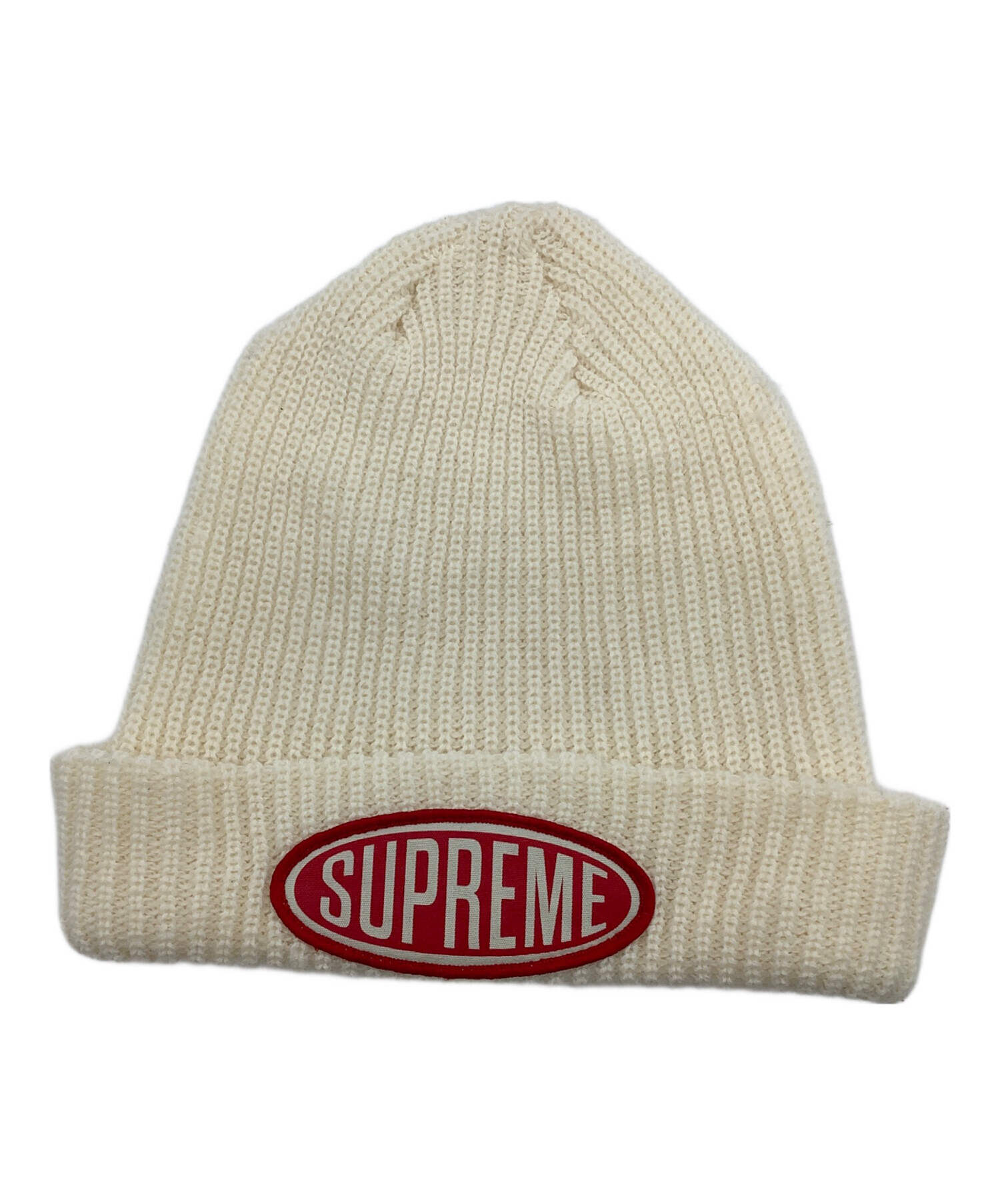 中古・古着通販】Supreme (シュプリーム) Oval Patch Beanie ホワイト