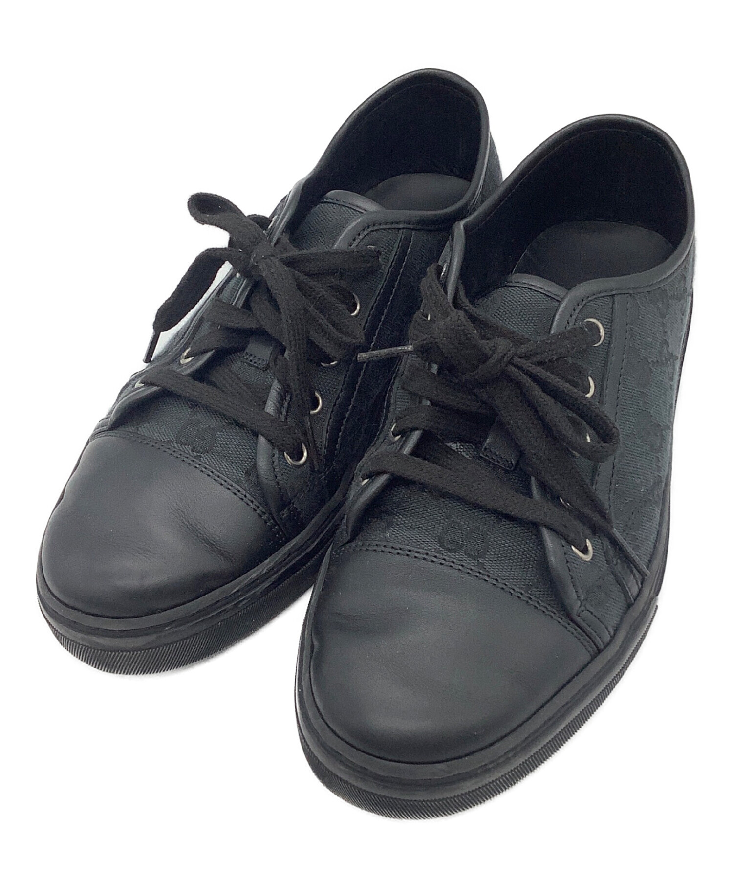 中古・古着通販】GUCCI (グッチ) スニーカー ブラック サイズ:6 1/2