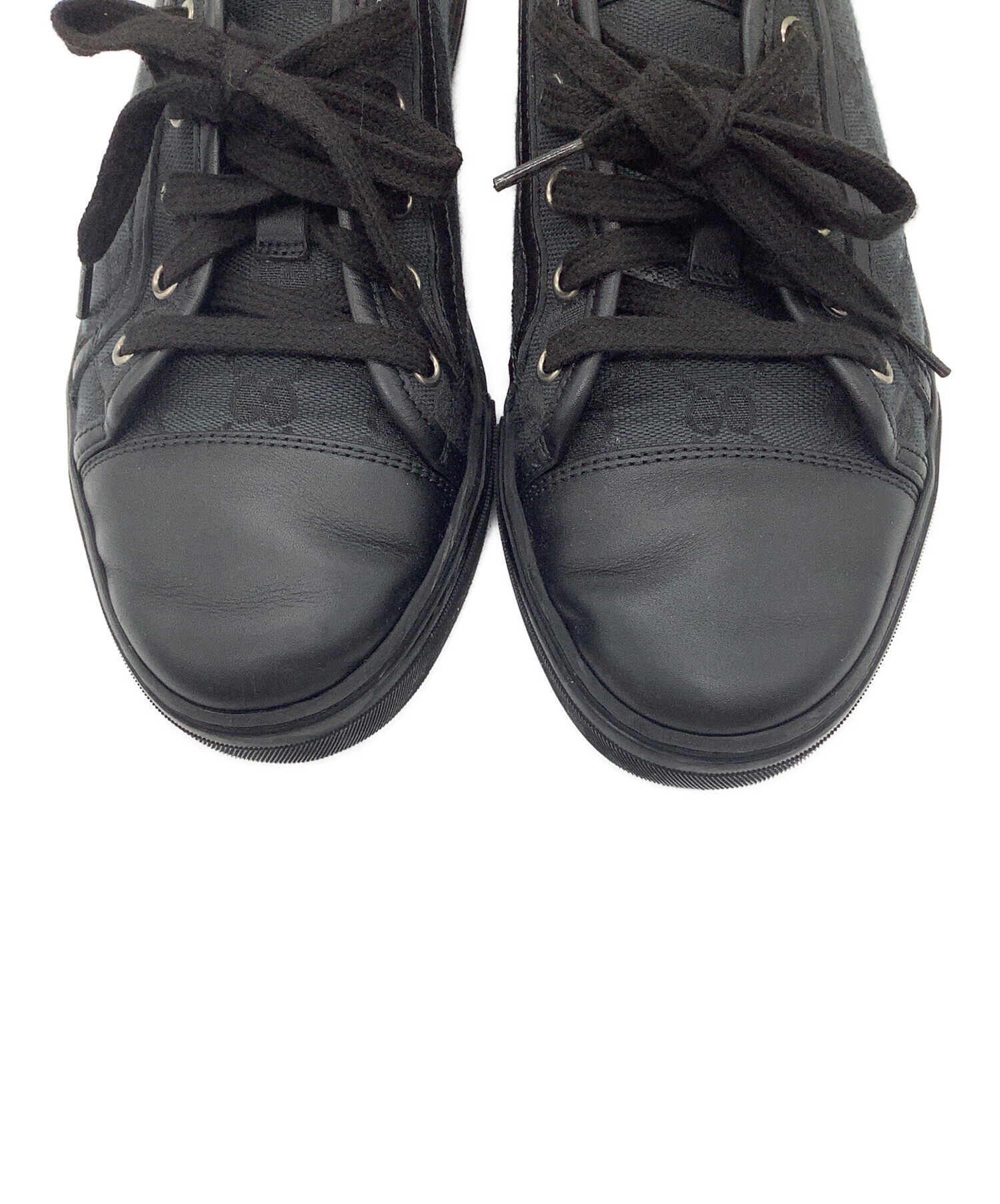 中古・古着通販】GUCCI (グッチ) スニーカー ブラック サイズ:6 1/2