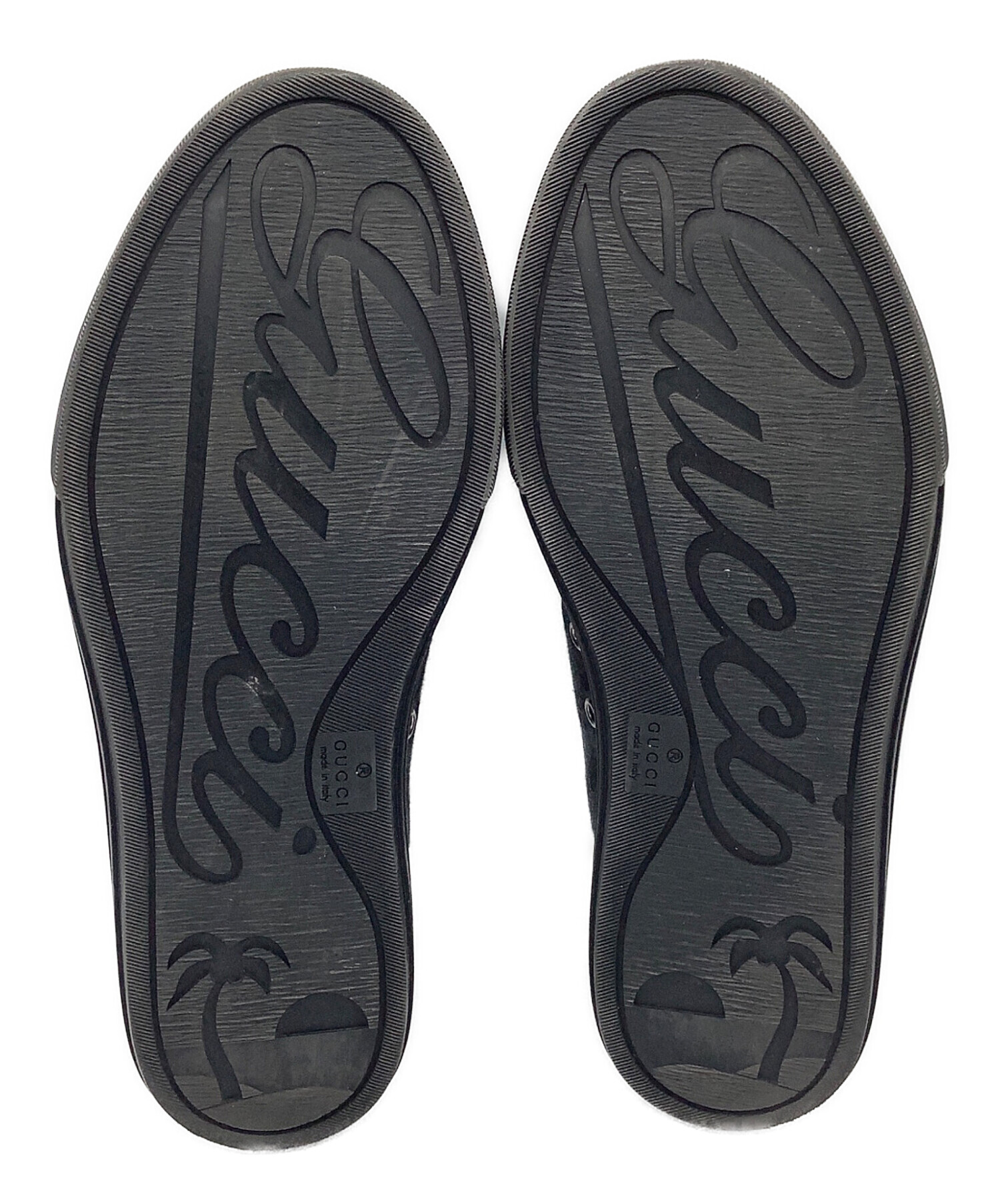 中古・古着通販】GUCCI (グッチ) スニーカー ブラック サイズ:6 1/2