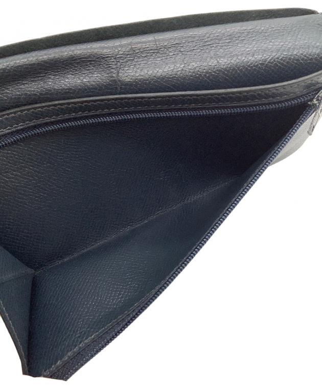 中古・古着通販】HERMES (エルメス) ベアン 長財布 ネイビー｜ブランド