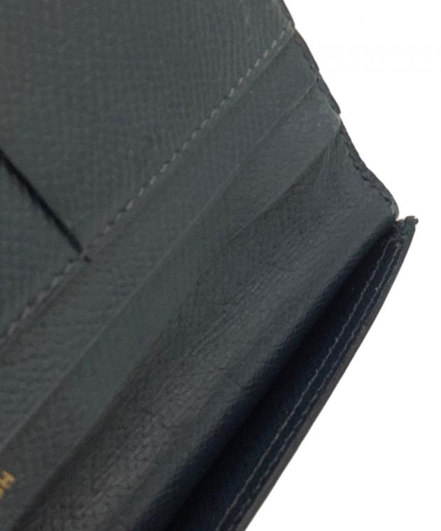 中古・古着通販】HERMES (エルメス) ベアン 長財布 ネイビー｜ブランド