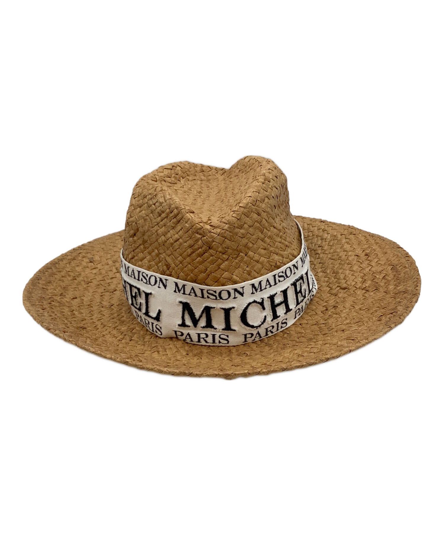 お値下げ‼️MAISON MICHEL メゾンミッシェル　ストローハット 中古・古着通販】Maison Michel (メゾンミッシェル) ストローハット