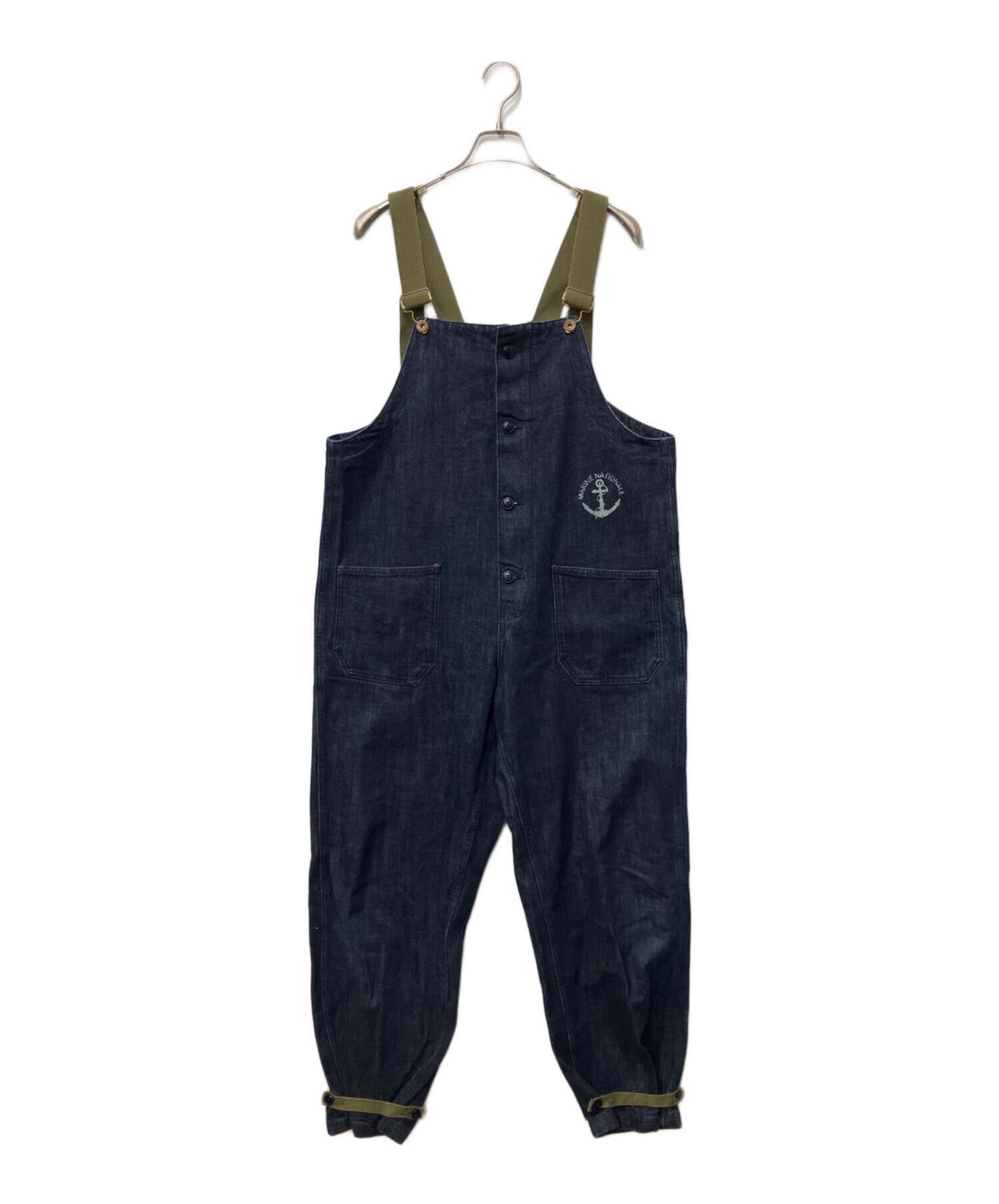 MADEN WORKWEAR海軍ミリタリーオーバーオールサロペットデニムパンツ 中古・古着通販】Maden workwear (メイデンワークウェアー) 海軍