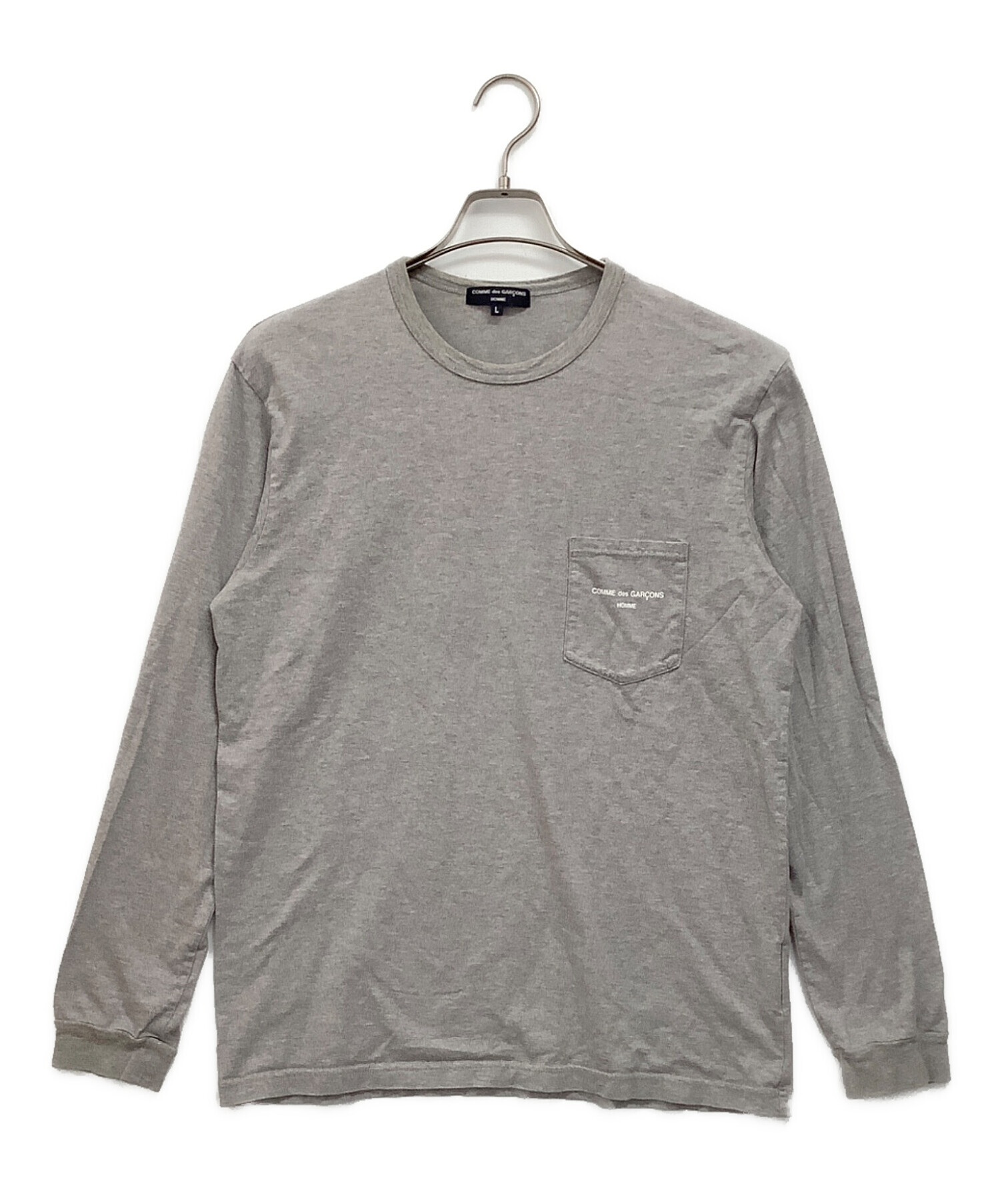 tricot COMME des GARCONS カットソー 長袖 M グレー 中古・古着通販】COMME des GARCONS HOMME (コムデギャルソン オム