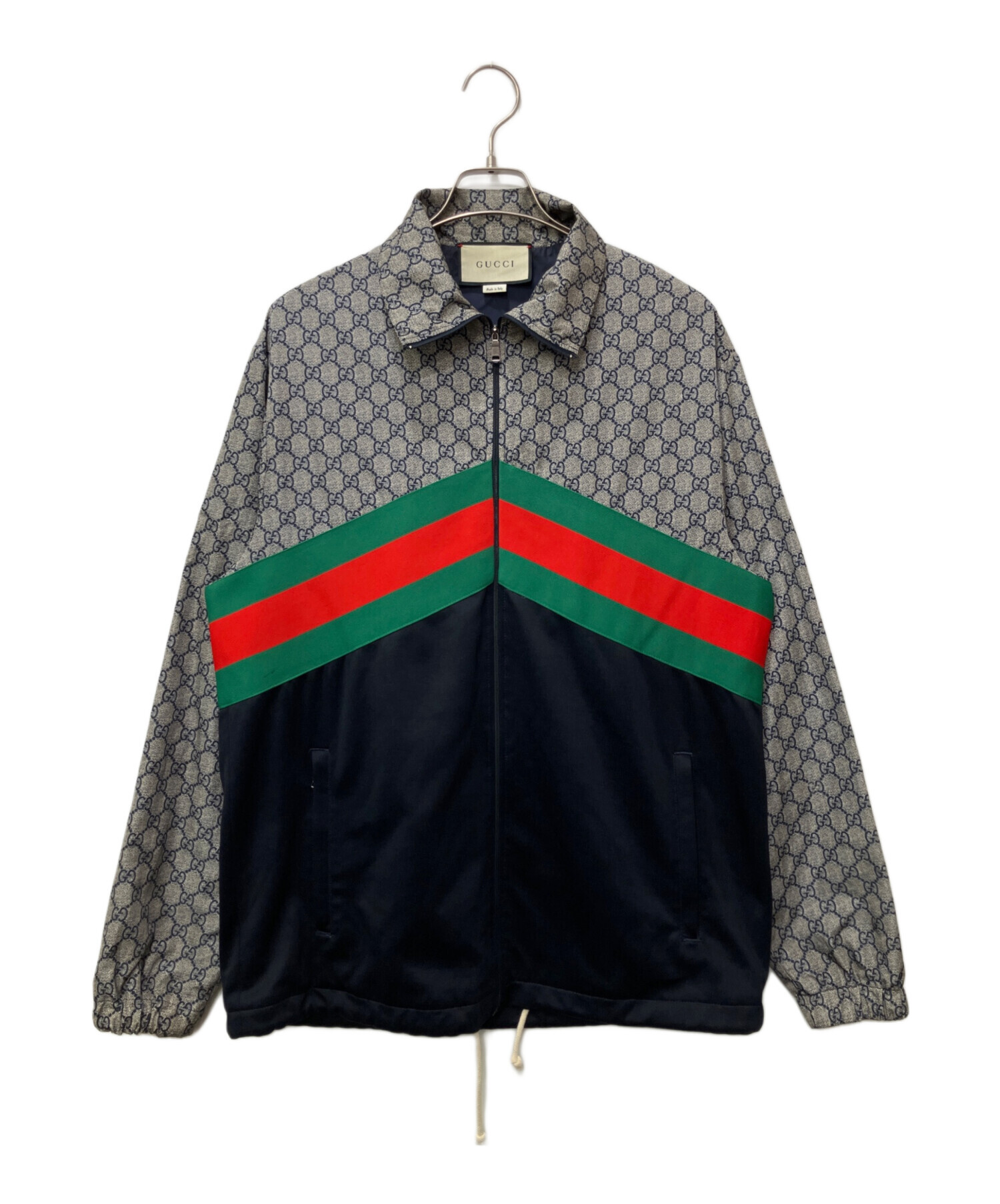 中古・古着通販】GUCCI (グッチ) テクニカルジャージジャケット グレー