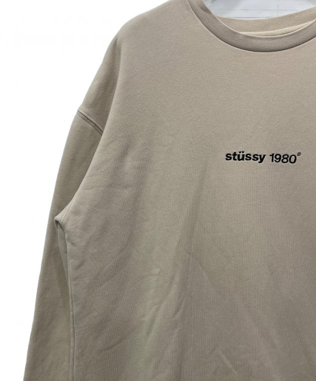 ステューシー　スウェット　M  ベージュ 中古・古着通販】stussy (ステューシー) スウェット ベージュ サイズ:M