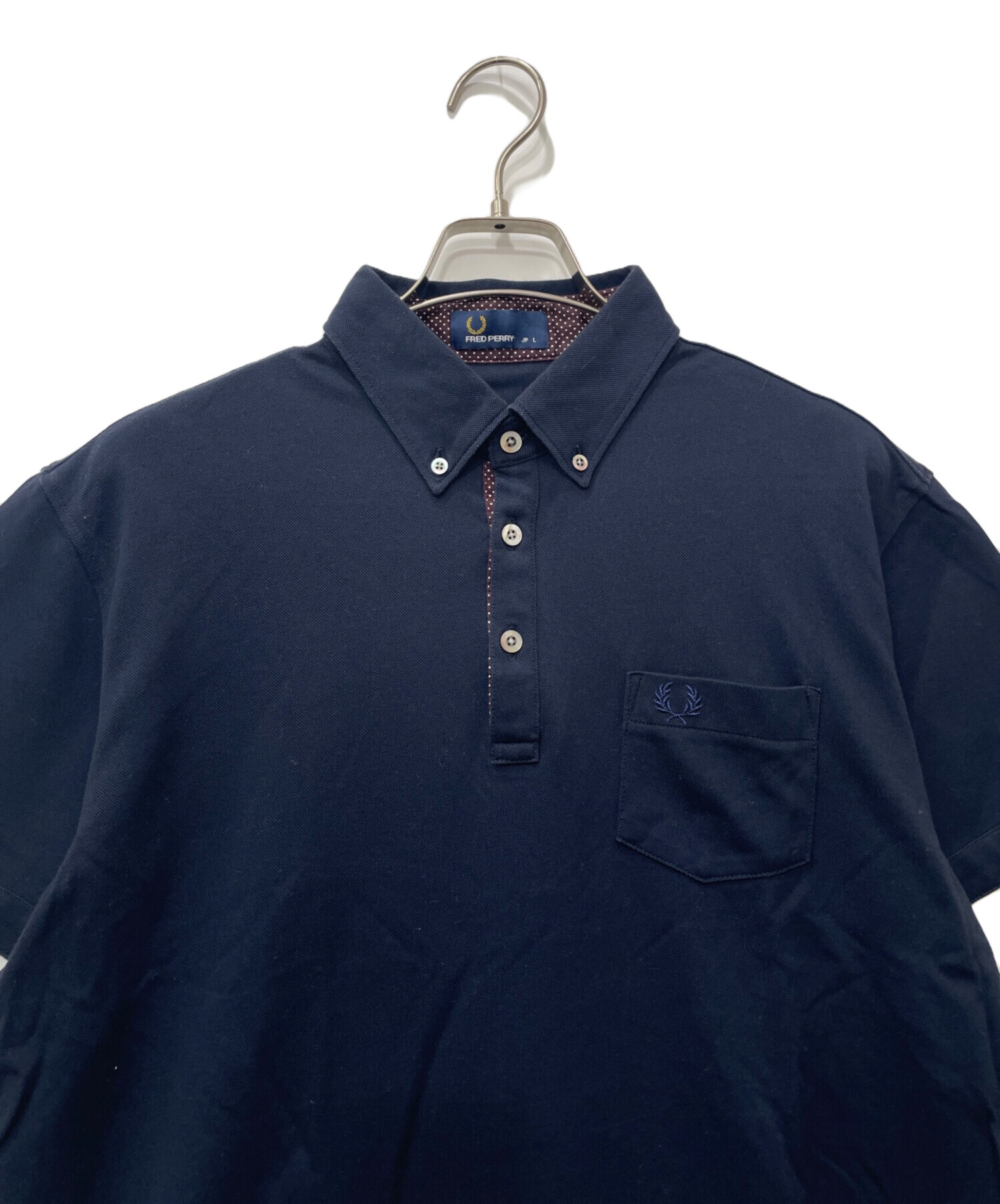 中古・古着通販】FRED PERRY (フレッドペリー) ポロシャツ ネイビー