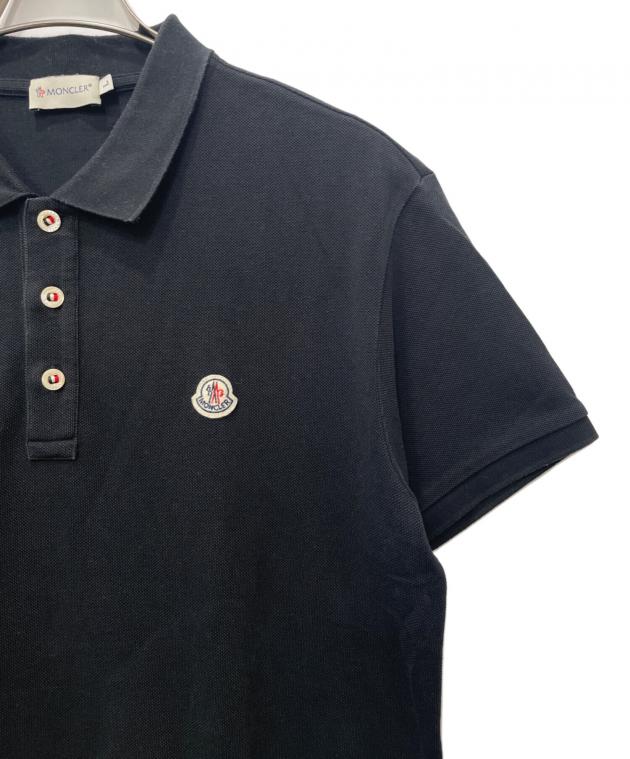 中古・古着通販】MONCLER (モンクレール) ポロシャツ ブラック サイズ