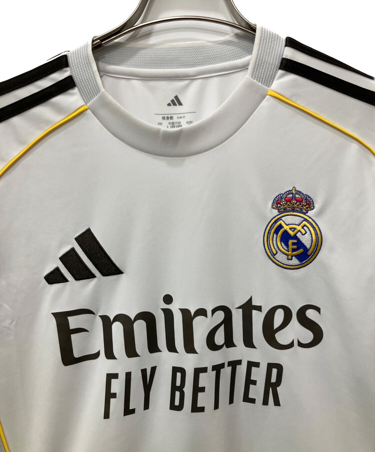  - サッカー部　ユニフォーム　アディダス　グレーシルバー　L 中古・古着通販】adidas (アディダス) サッカーユニフォーム ホワイト