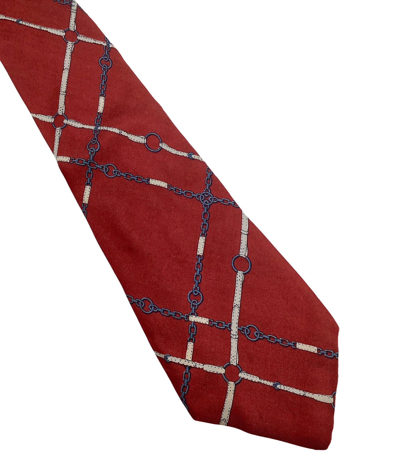 グッチ GUCCI  ネクタイ シルク100％  レッドブラウン【中古】 中古・古着通販】GUCCI (グッチ) ネクタイ レッド サイズ:表記無