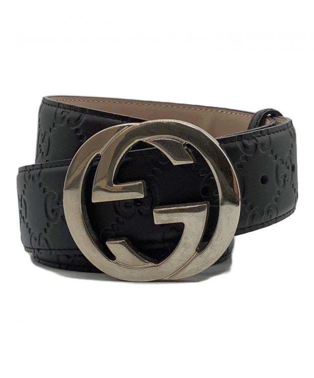 「新品未使用」GUCCI ベルト ブラック 中古・古着通販】GUCCI (グッチ) ベルト ブラック｜ブランド・古着通販
