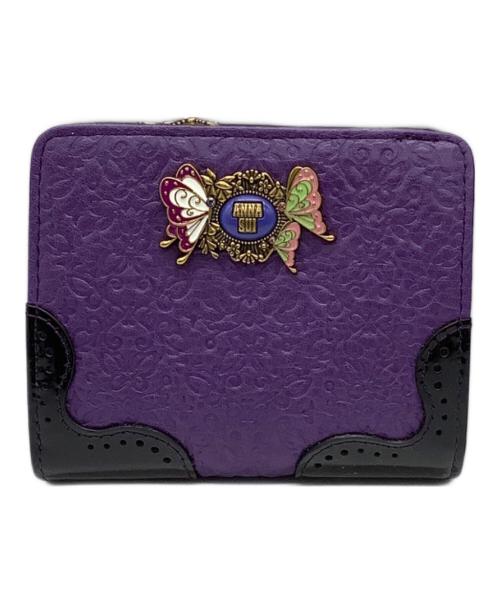 【希少・美品】ANNA SUI 二つ折り財布 パープル　鬼滅の刃 1042009875967054_01_7455w.jpeg