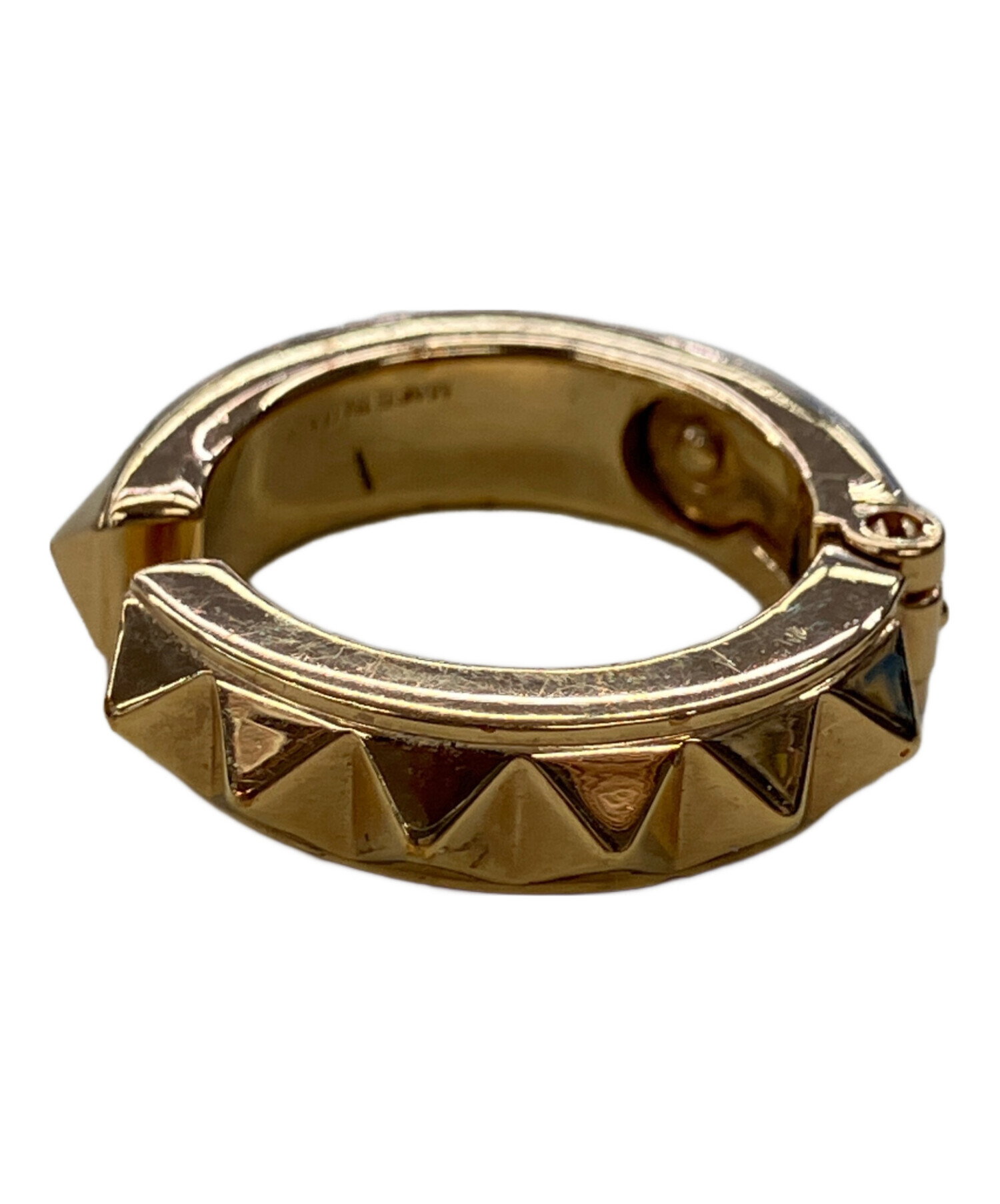 【美品】VALENTINO イヤーカフ　ゴールド 中古・古着通販】VALENTINO (ヴァレンティノ) スタッズイヤーカフ