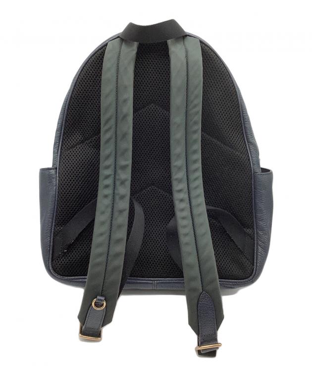 中古・古着通販】COACH (コーチ) レザーリュック ネイビー｜ブランド