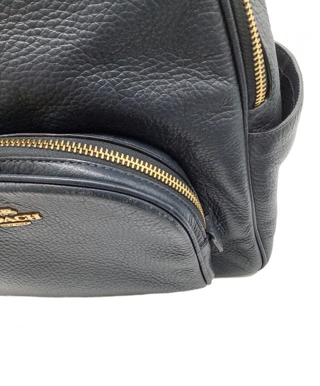 中古・古着通販】COACH (コーチ) レザーリュック ネイビー｜ブランド