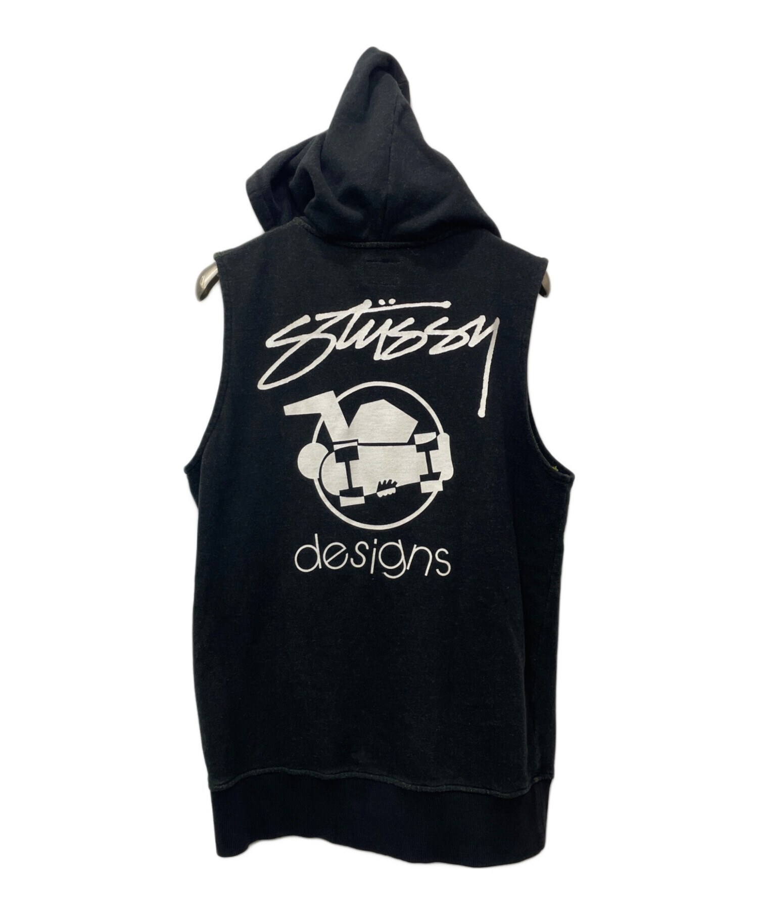 中古・古着通販】stussy (ステューシー) ベスト ブラック×グリーン