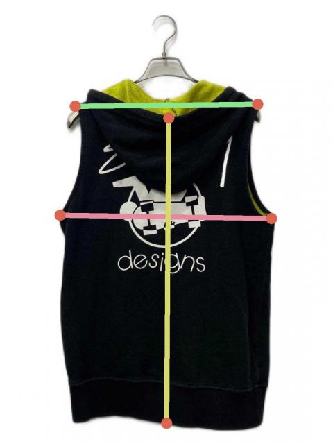 中古・古着通販】stussy (ステューシー) ベスト ブラック×グリーン