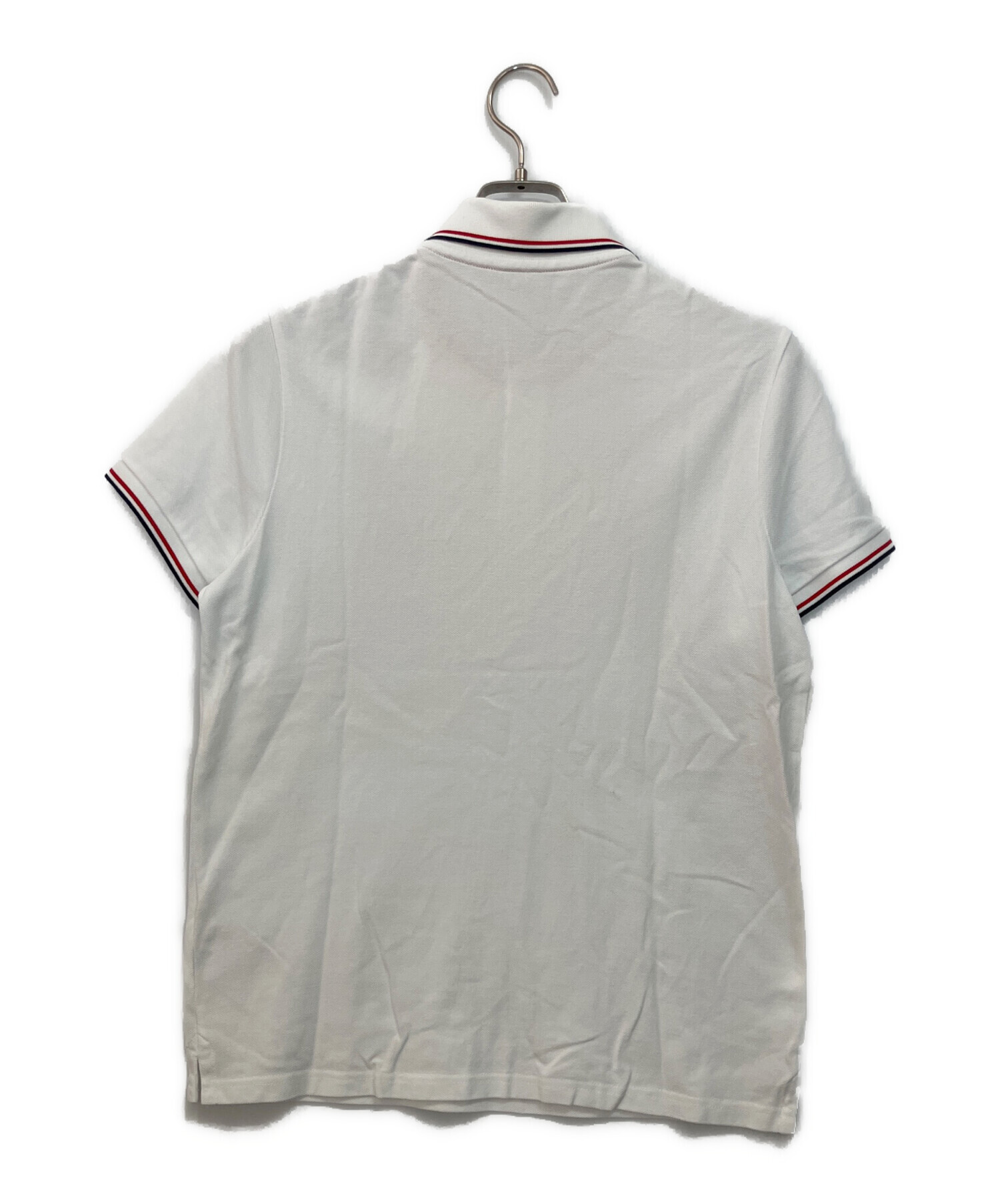 中古・古着通販】MONCLER (モンクレール) ポロシャツ ホワイト サイズ