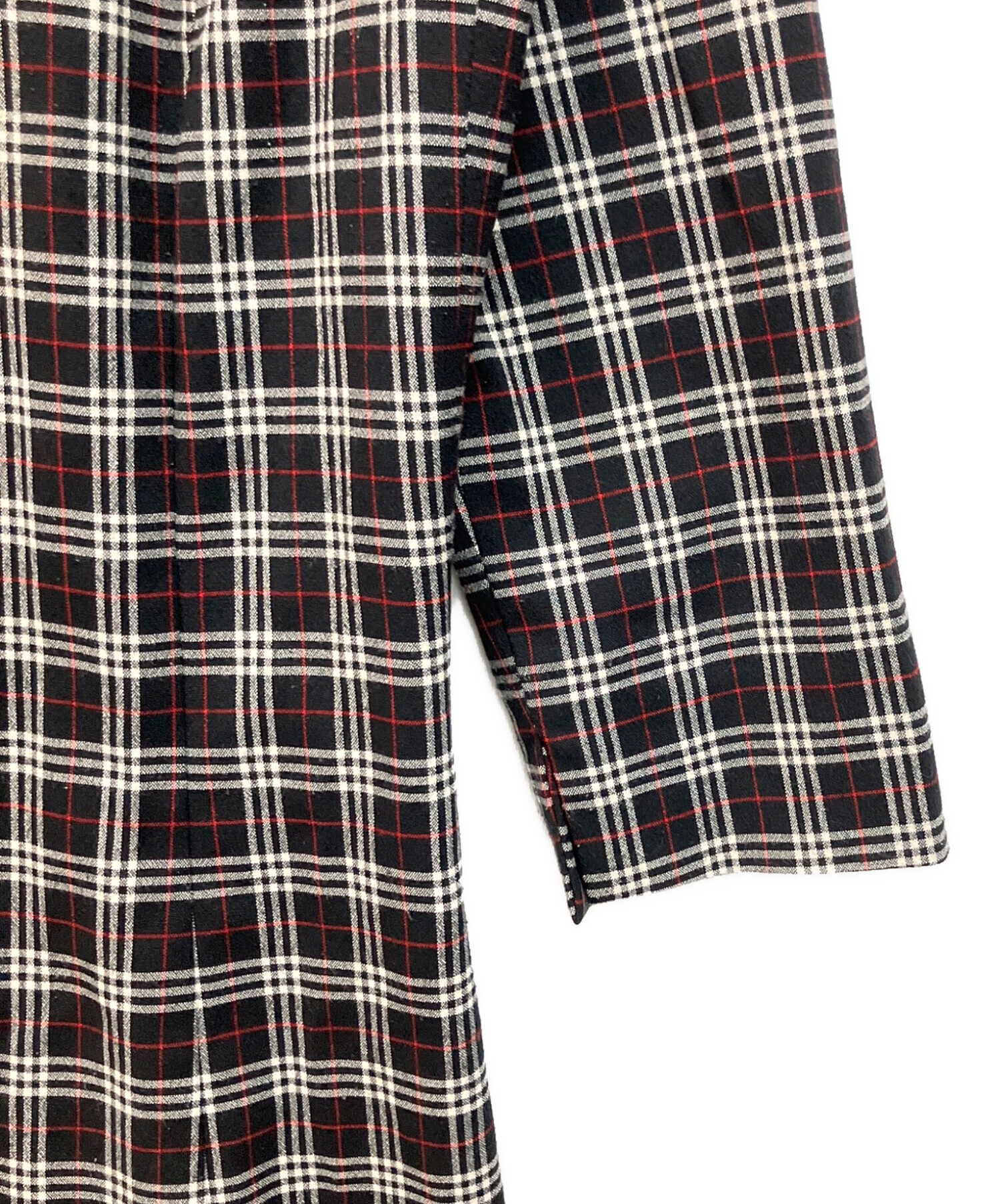 BURBERRY BLUE LABEL バーバリー　シャツワンピース ブラック 中古・古着通販】BURBERRY BLUE LABEL (バーバリー ブルー レーベル